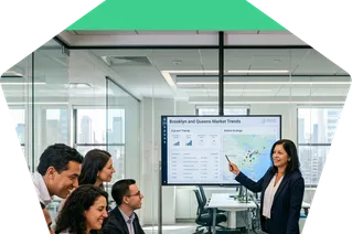 Mortgage and lending team reviewing a loan file